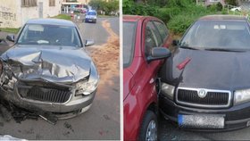 Poničená zaparkovaná auta v České Lípě