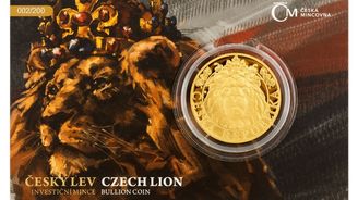 Českého lva najdete i na investiční minci