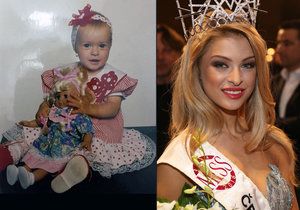 Podívejte se, jak novopečené královny krásy Andrea Bezděková (21), Natálie Kotková (22) a Kristýna Kubíčková (18) vypadaly v dětství.