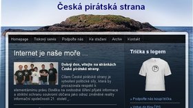 Webstránka České pirátské strany