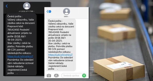 Pozor na podvodné SMS: Vydávají se za Českou poštu, mohou se vám dostat i do bankovnictví