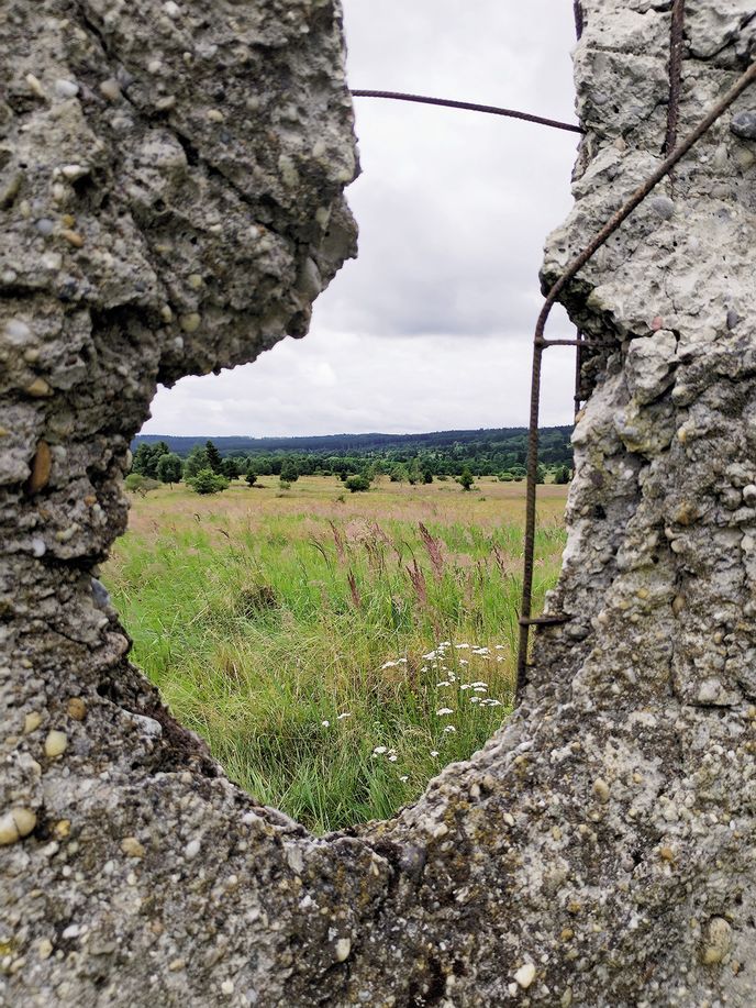 Dělostřelecké terče na loukách kolem rybníků Dělostřelecké terče na loukách kolem rybníků