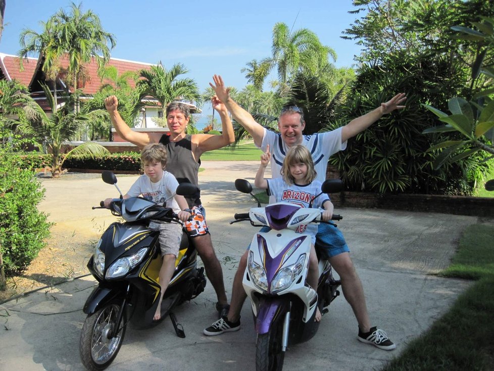 Česká rodina v Thajsku