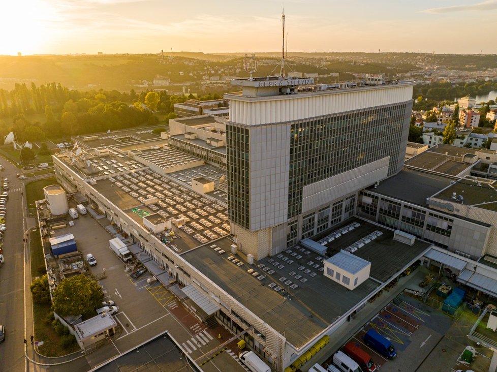 Areál České televize na Kavčích horách Areál České televize na Kavčích horách