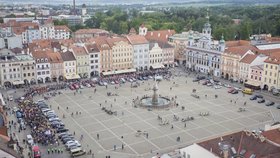 Centrum Českých Budějovic - náměstí Přemysla Otakara II.