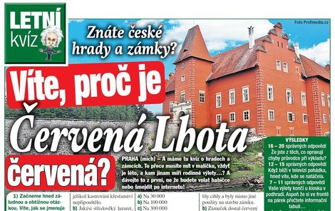 Znáte české hrady a zámky?