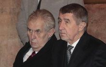 Babiš a prezident Zeman ztrácejí důvěru