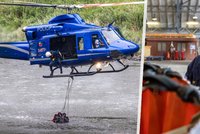Nevyrovnaný boj a těžké podmínky: Pilot policejního vrtulníku popsal hašení Českého Švýcarska