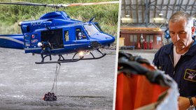 Nevyrovnaný boj a těžké podmínky: Pilot policejního vrtulníku popsal hašení Českého Švýcarska