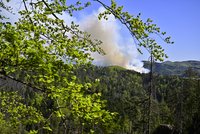 Hoří v Českém Švýcarsku! Vrtulníky hasí, platí zvláštní stupeň poplachu