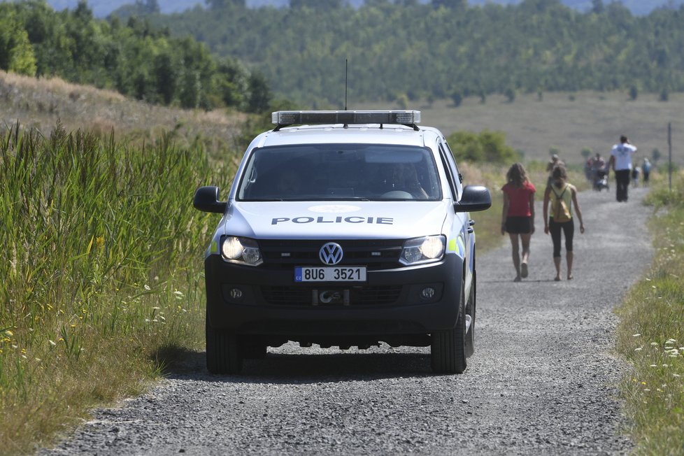 Požár v Českém Švýcarsku. 28. července 2022