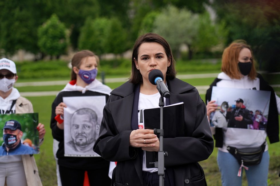 Vůdkyně běloruské opozice Svjatlana Cichanouská.