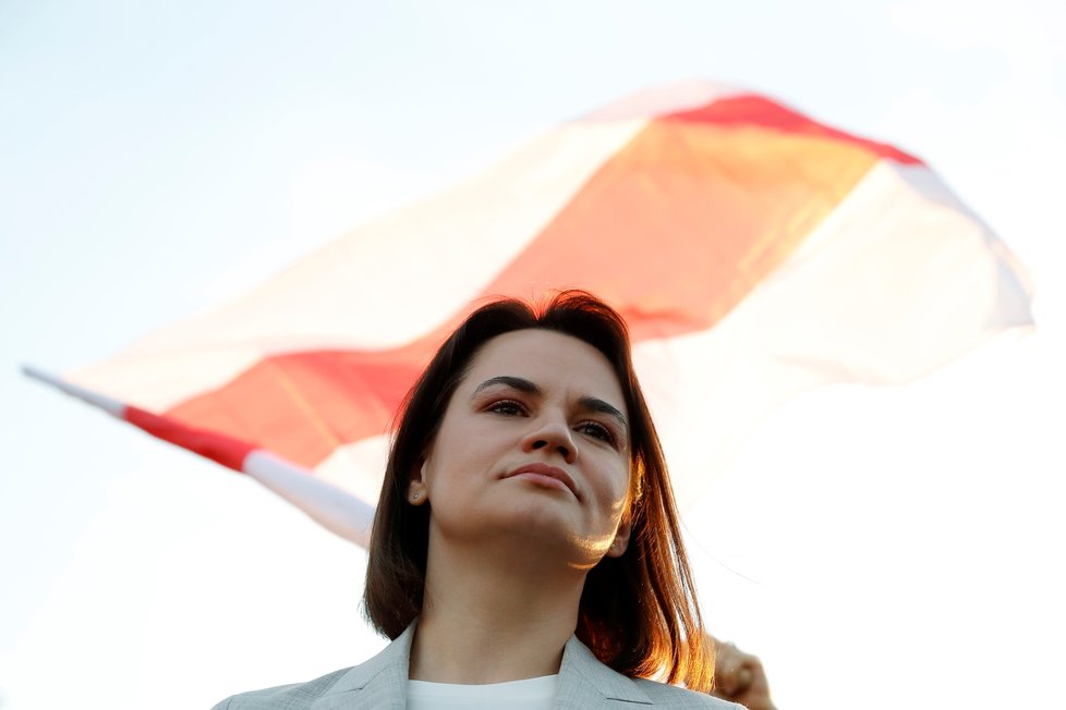 Vůdkyně běloruské opozice Svjatlana Cichanouská.