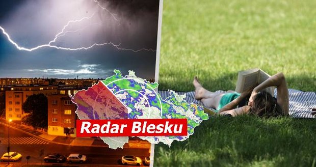 V Česku hrozí bouřky. V týdnu až 25 °C, o víkendu ještě víc, sledujte radar Blesku