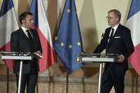 Macron v Praze podpořil nabídku Francouzů na Dukovany. S Fialou řešil i podporu Ukrajiny