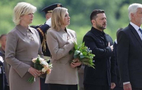 VIDEO: Pavel s první dámou Evou na Hradě přivítali Zelenského a jeho ženu Olenu