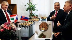 Fico s Orbánem pospíchali z V4: Jednohubky a řízečky u Zemana. Tuska přijal Pavel