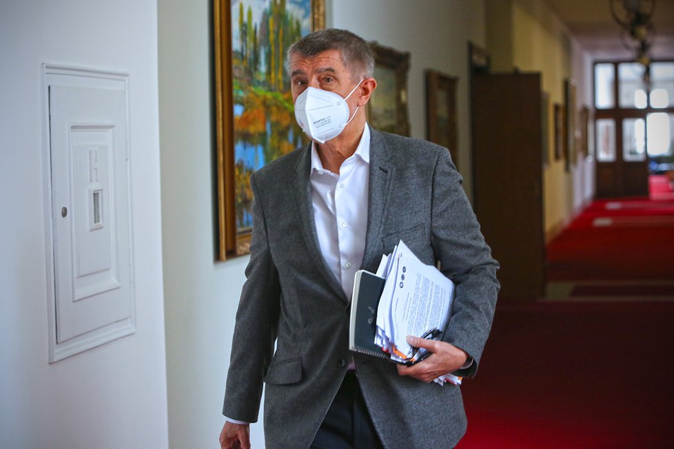 Jednání vlády ČR, na snímku premiér Andrej Babiš (17. 05. 2021)