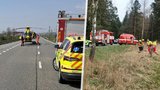 Černý víkend motorkářů: Srna poslala jezdce k zemi, řidička po střetu s autem zemřela