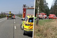 Černý víkend motorkářů: Srna poslala jezdce k zemi, řidička po střetu s autem zemřela