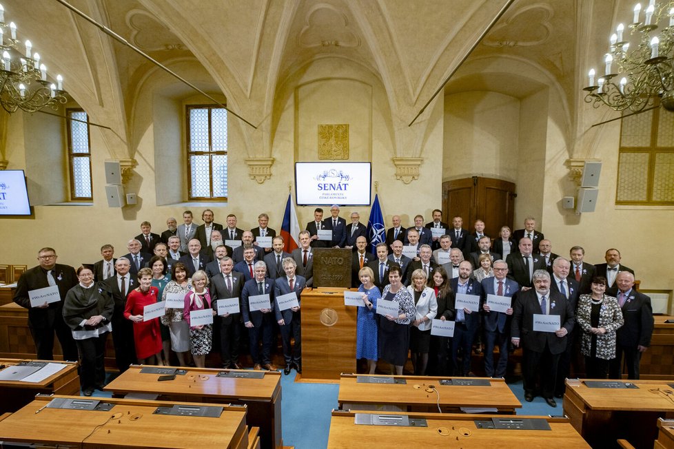 Připomínka výročí 25 let ČR v NATO v Senátu (12.3.2024)