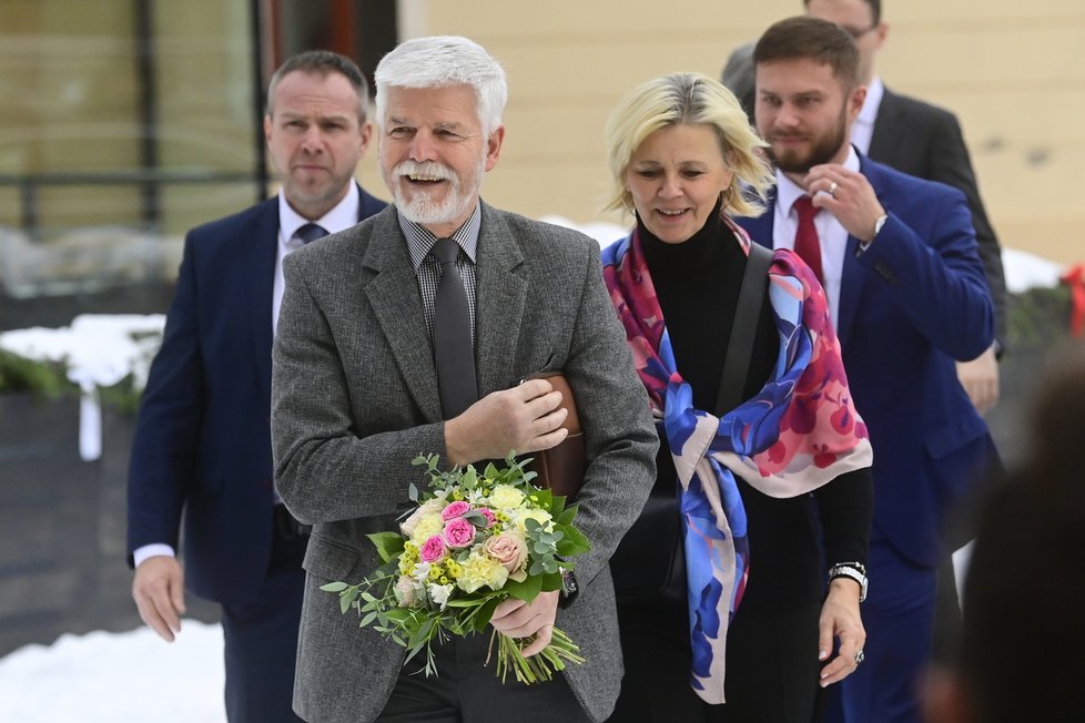 Prezident Petr Pavel s manželkou Evou na návštěvě v Královéhradeckém kraji. (5.12.2023)
