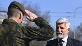 Prezident Pavel na návštěvě generálního štábu české armády, (12.04.2023).