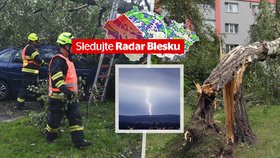 Do Česka dorazily lijáky a zuří další bouřky. Hrozí rozvodnění řek, sledujte radar Blesku