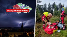 Nejsilnější bouřky letošní sezóny: Pád stromu na člověka, evakuace 16 lidí na Vysočině. Sledujte radar Blesku