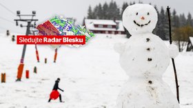 Zimní počasí v Česku.