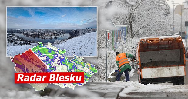 Česko sevřel mráz a přidá se další sněžení. Šumava hlásí -25 °C, sledujte radar Blesku