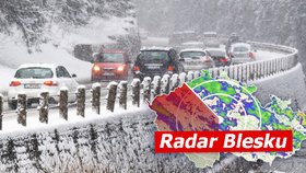 Metr sněhu a lavinové nebezpečí: Česko přes noc zasypal sníh. Sledujte radar Blesku