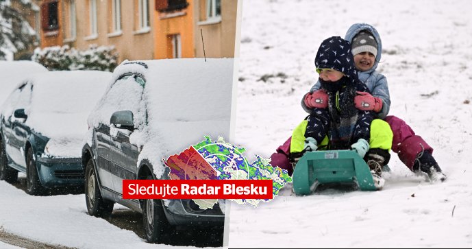 ONLINE: Sněhová kalamita v Česku! Noční sněžení silně komplikuje dopravu. Sledujte radar Blesku