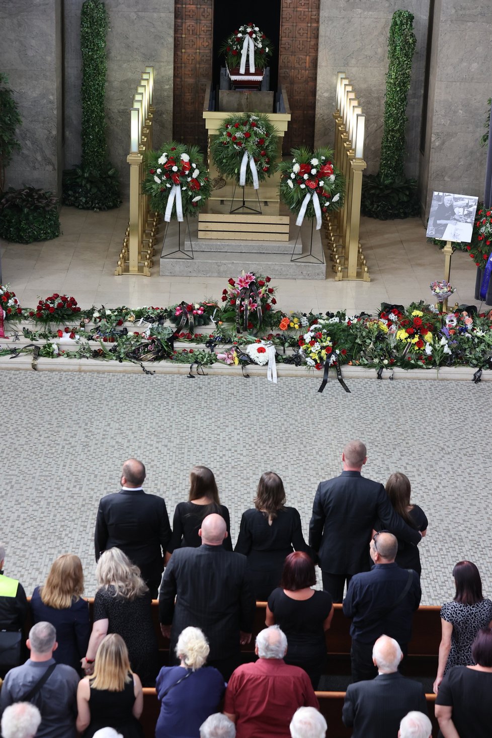 Pohřeb Havlova exbodyguarda Kollmana (†76), (7.09.2023).