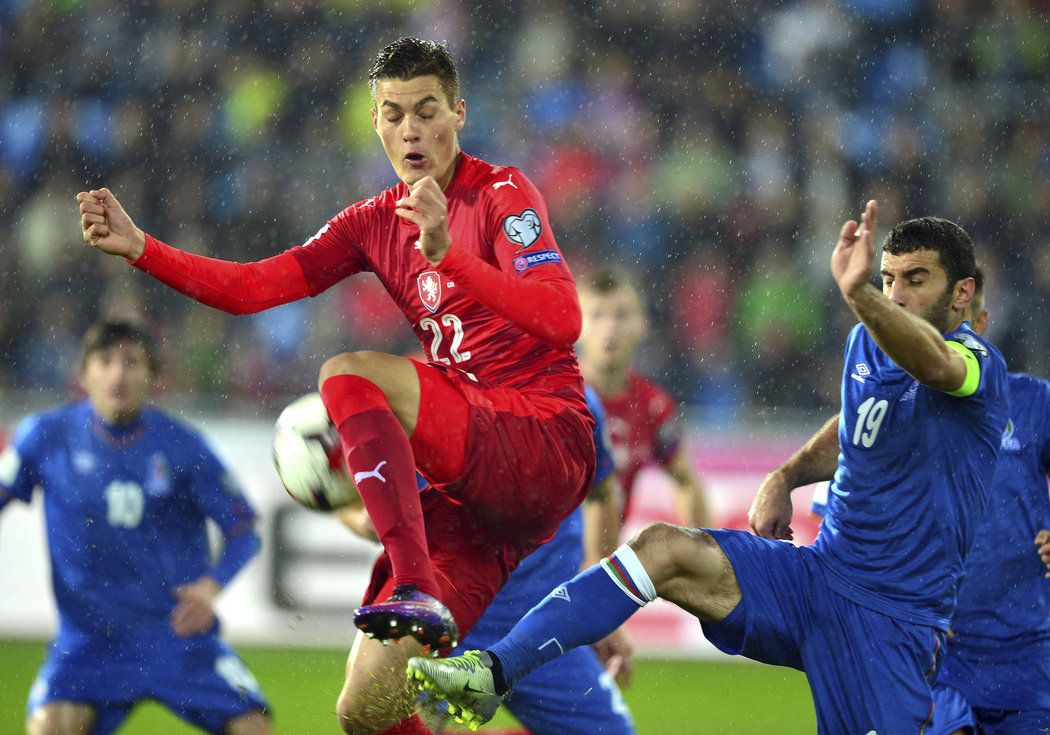 Útočník české reprezentace Patrik Schick