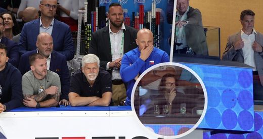 Slavní na zápase Česka proti Švýcarsku. Slavní na zápase Česka proti Švýcarsku.