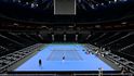 Trénink českých tenistl v O2 areně před utkáním Davis Cupu s USA