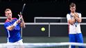 Trénink českých tenistl v O2 areně před utkáním Davis Cupu s USA