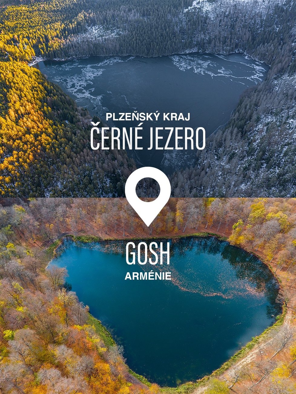 Černé jezero a jezero Gosh