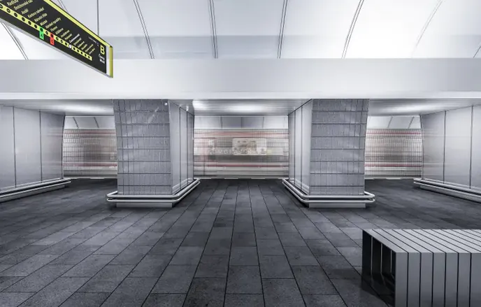 Návrh stanice metra Českomoravská Návrh stanice metra Českomoravská