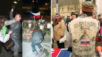 Před 30 lety se definitivně rozpadlo Československo. Jak se tehdy slavilo v Praze a Bratislavě