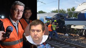 K nehodě vlaků u Českého Brodu se vyjadřují i vicepremiéři Havlíček a Hamáček