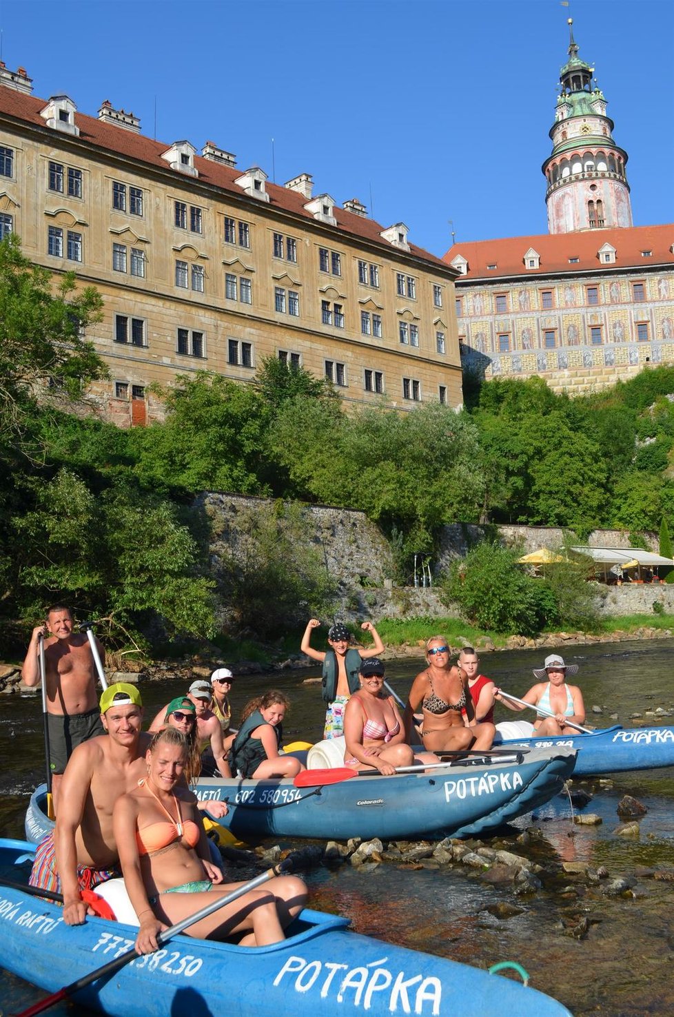 Český Krumlov je i rájem vodáků