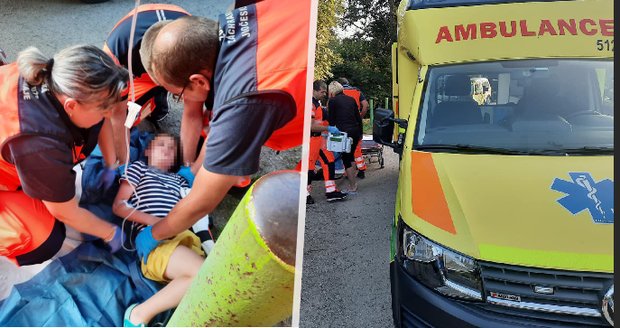 Honzík se vážně zranil v Českém Krumlově: Rodiče poslali záchranářům krásné poděkování