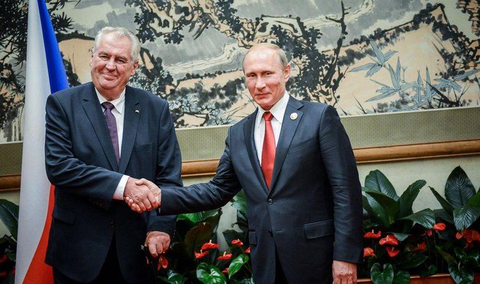 Miloš Zeman  s Vladimirem Putinem