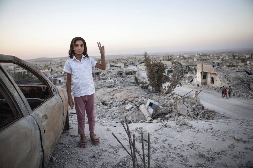 Češky navštívily i zničené syrské Kobani