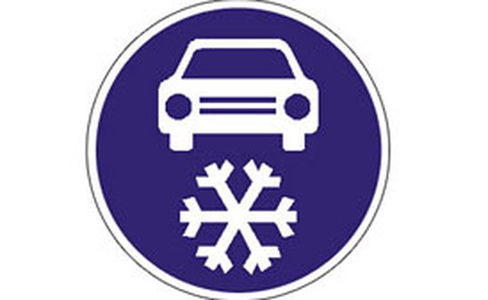 Zimní výbava na dálnicích a silnicích 1.třídy od 1.11.2009 (přehled úseků)