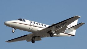 Nedaleko Drážďan se v polovině února zřítil český letoun Cessna Citation 550