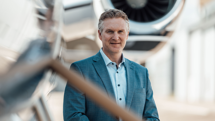 Duncan van de Velde, viceprezident pro evropské prodeje společnosti Textron Aviation