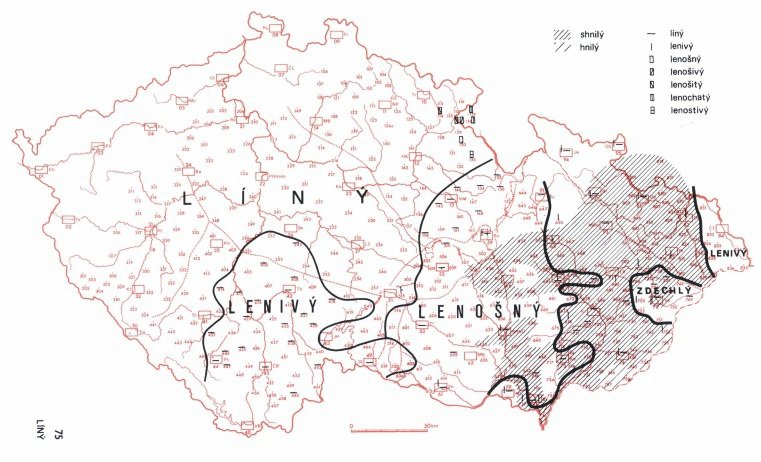 Jazykové mapy ukazují, jak se liší slovní zásoba v různých regionech.